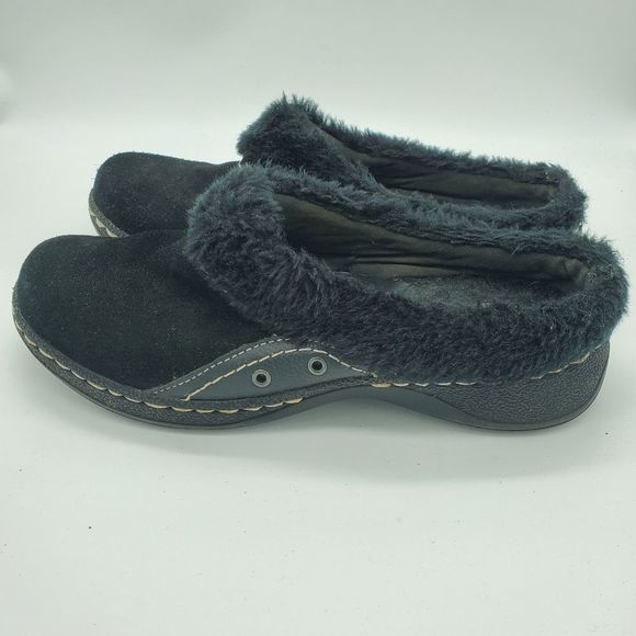 Bare Traps Suede Faux Fur Clogs Size 9M Style: Ellina - Picture 4 of 8